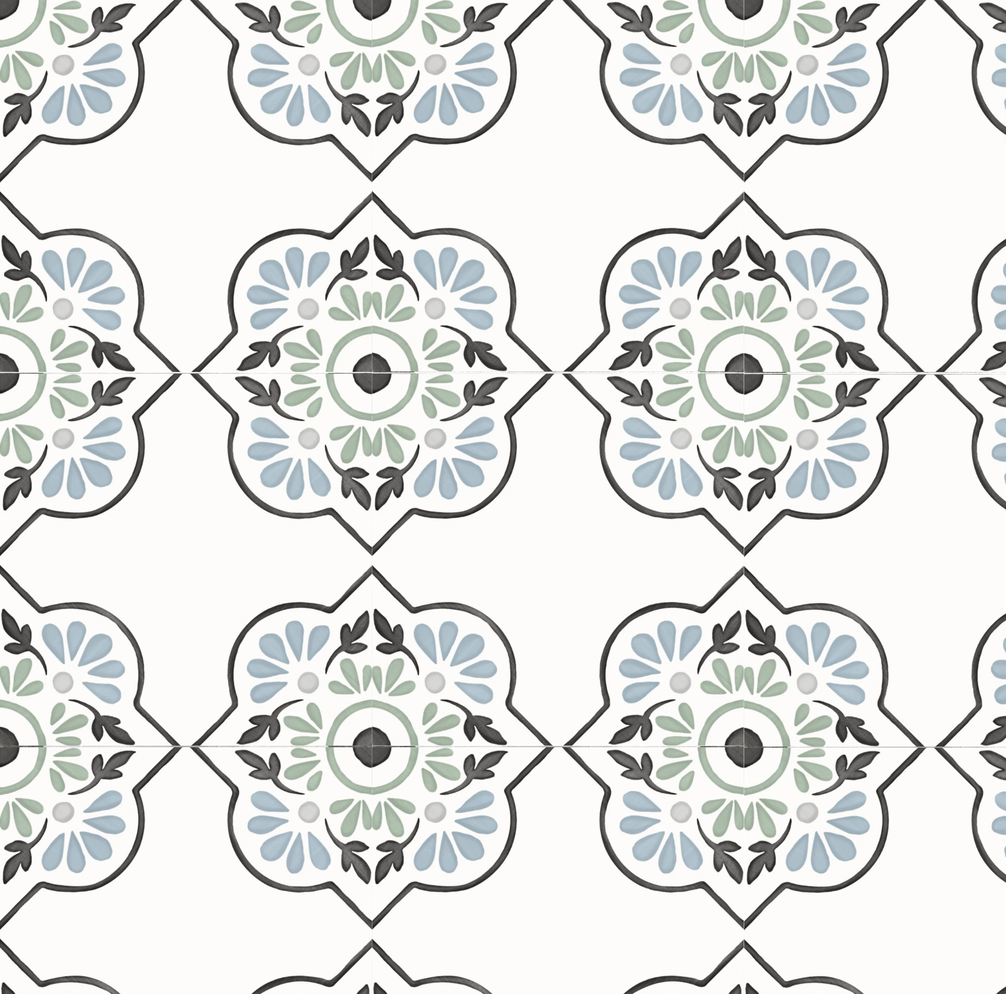 Cambridge Blue Petals