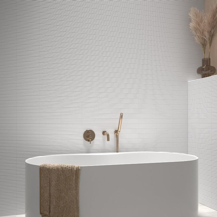 Fluted Polar White