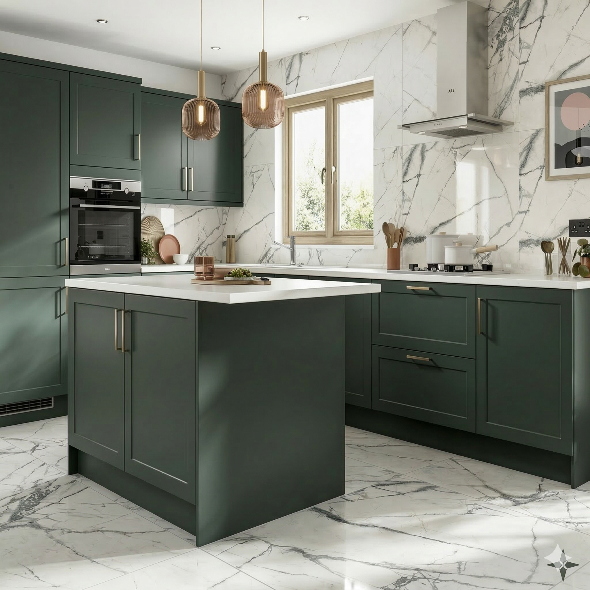 Rome Invisible White Polished Marble Tile