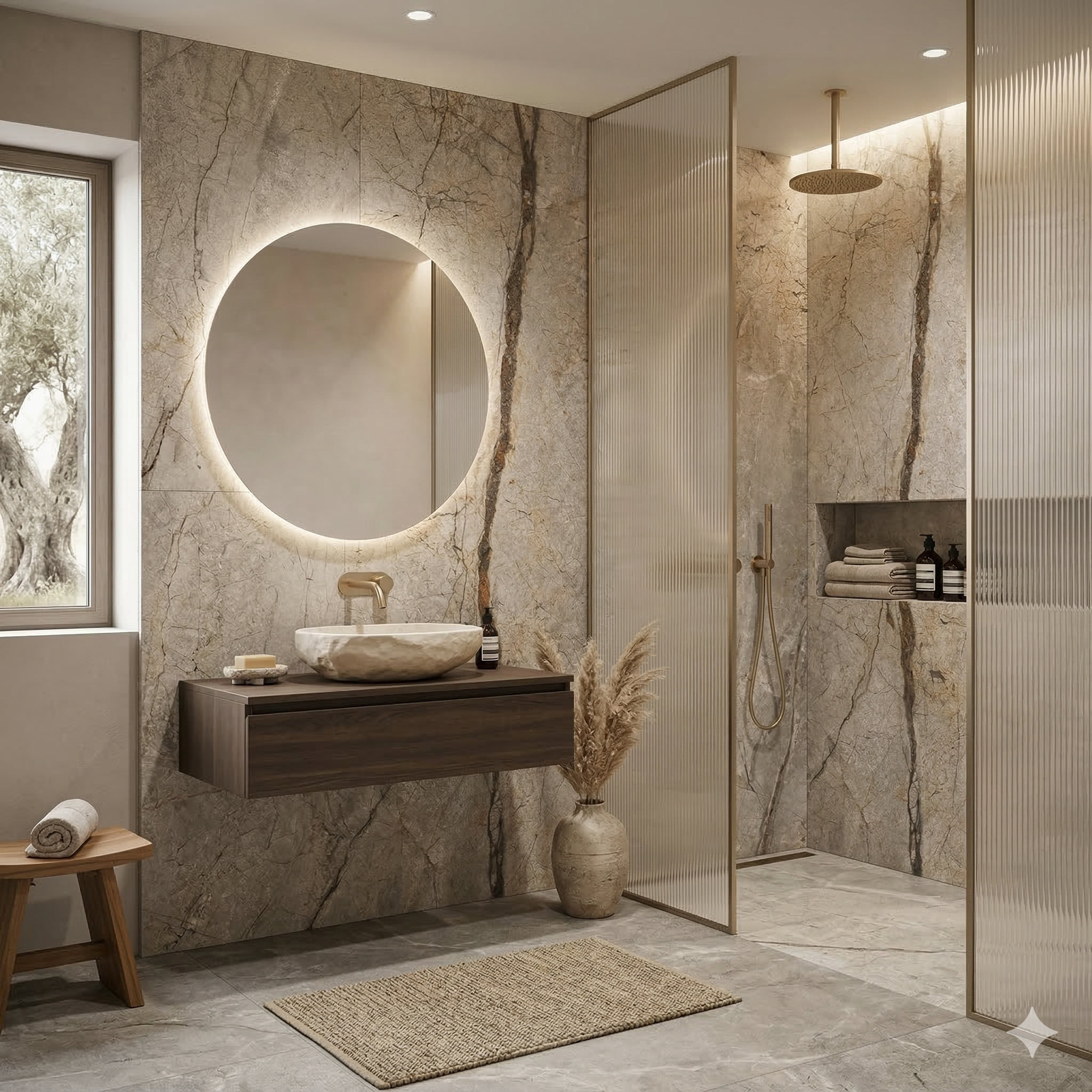 Rome San Pedro Polished Marble Tile