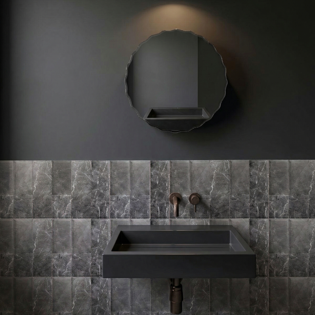 Calacatta Grey Bevelled Marble