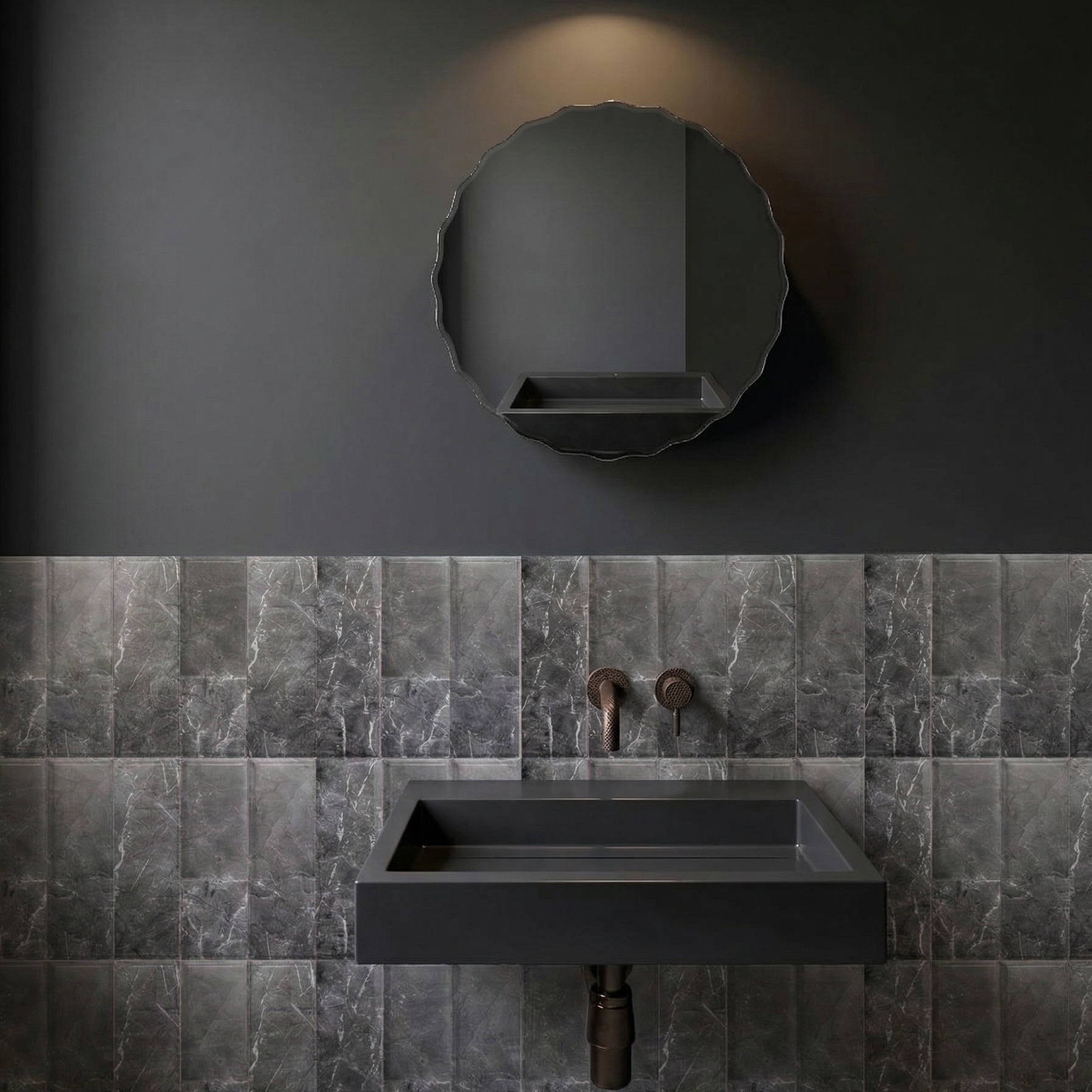 Calacatta Grey Bevelled Marble