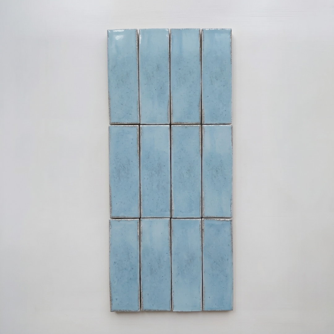 Hoxton Topaz Blue Zellige Brick Tile