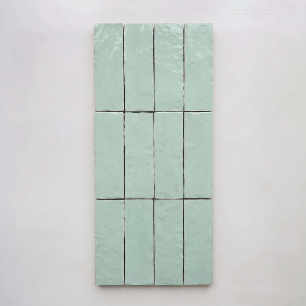 Hoxton Royal Mint Zellige Brick Tile