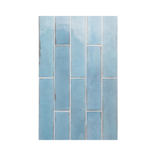 Hoxton Topaz Blue Zellige Brick Tile