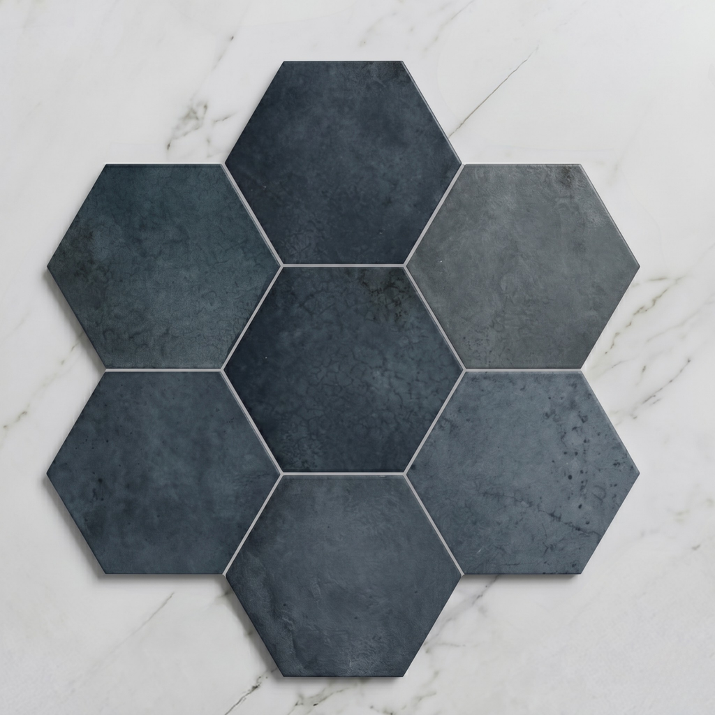 Hereford Indigo Hexagonal Tile