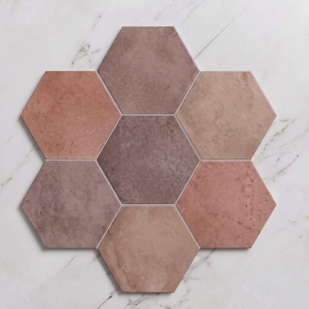 Hereford Rose Hexagonal Tile